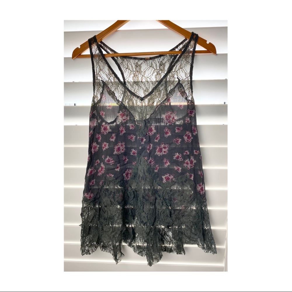 Free People lace tank top